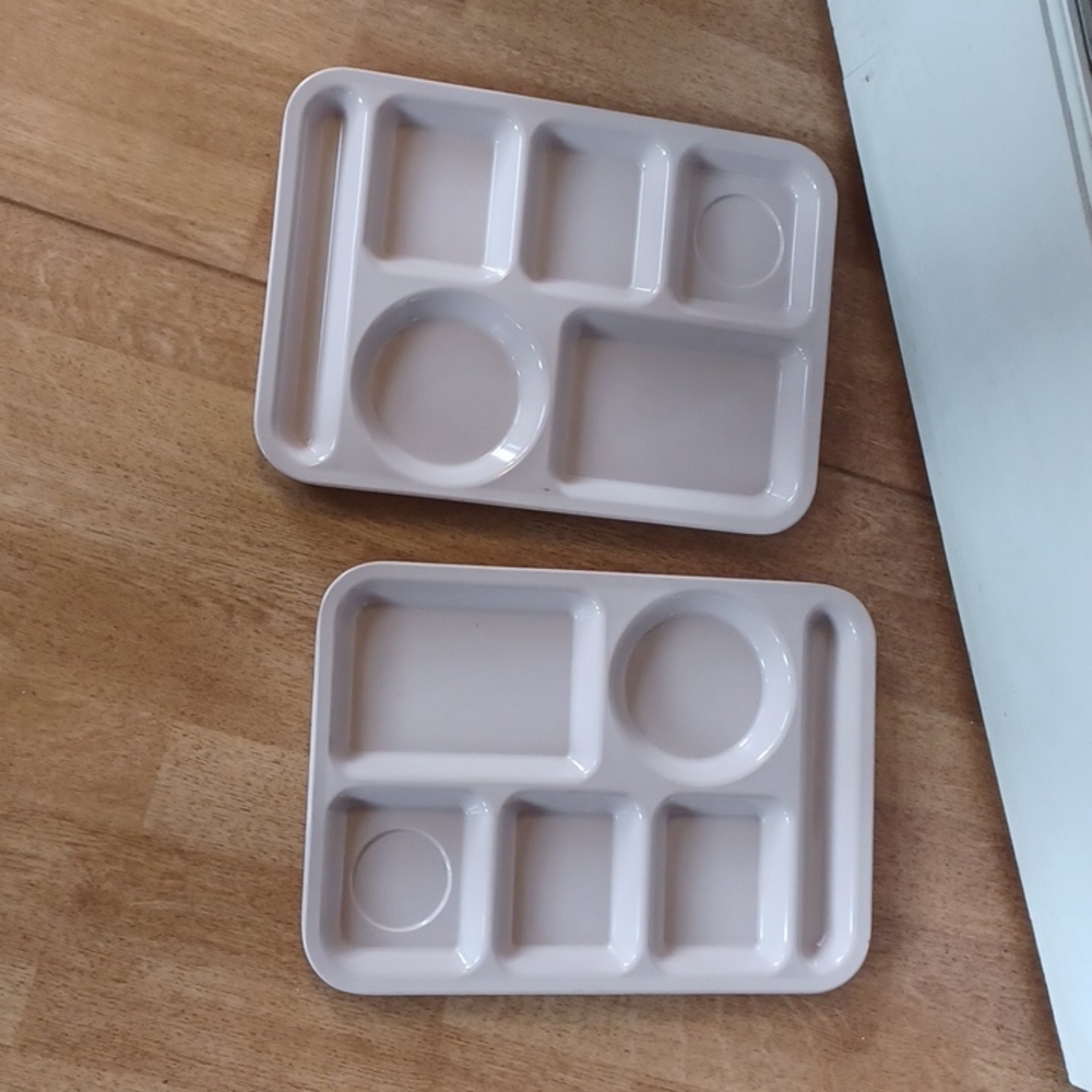 Divided lunchroom trays set of 2 by American bowl and Cup